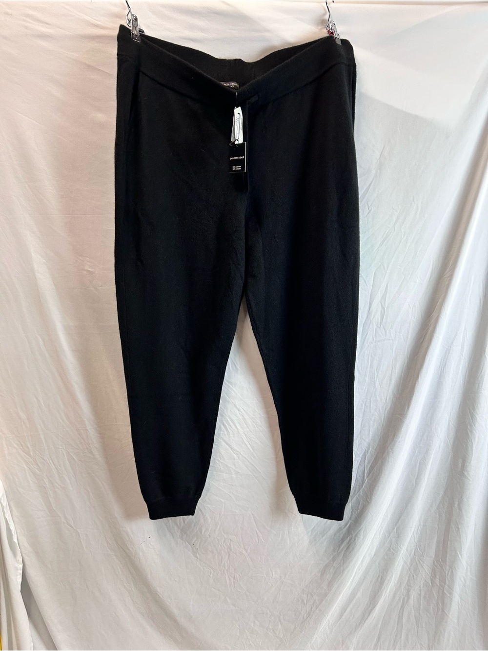 NWT Women's Saks Fifth Avenue Black Cashmere Pants - Size XXL
